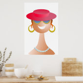 Elegant Lady Poster (Küche)