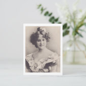 Elegant Lady Postkarte (Stehend Vorderseite)