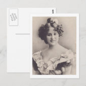 Elegant Lady Postkarte (Vorne/Hinten)