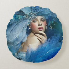 Elegant Lady Rundes Kissen