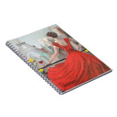 Elegant Lady Vintage Notizblock (Rechte Seite)