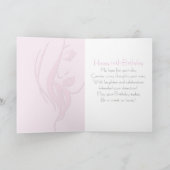 Elegant Lady's Happy Birthday Karte (Innenseite)