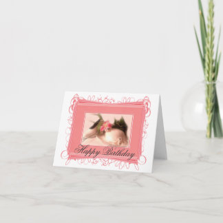 Elegant Ladys Hat/Shoe Happy Birthday Card Karte