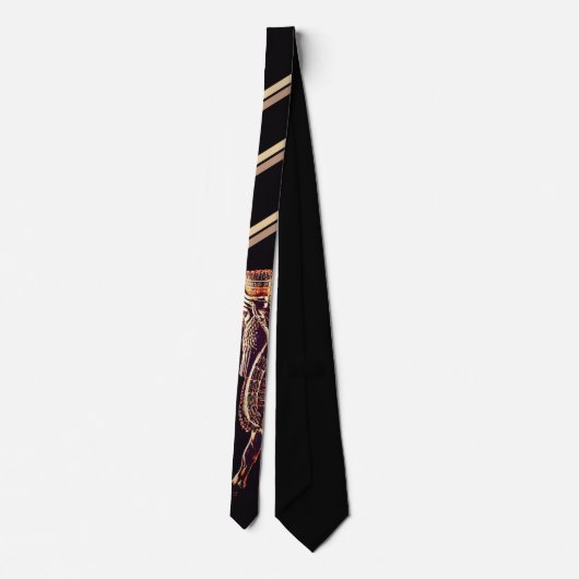 Elegant Lamassu Design Neck Tie Krawatte (Rückseite)