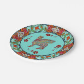 Elegant Lamassu Pappteller (Schrägansicht)