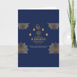 Elegant Lantern Glow Ramadan Greeting Karte