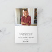 Elegant Las Vegas Birthday Foto Dankeskarte (Innenseite)