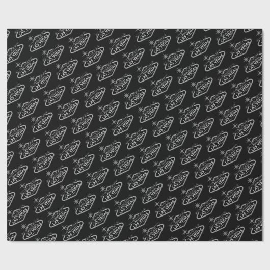 Elegant Las Vegas Birthday Geschenkpapier (Flach)
