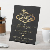 Elegant Las Vegas Destination Wedding Thank You Sockelschild (In SItu)
