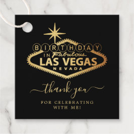 Elegant Las Vegas Geburtstagsparty Danke Geschenkanhänger