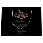Elegant Las Vegas Geburtstagsparty Danke Große Geschenktüte (Vorderseite)