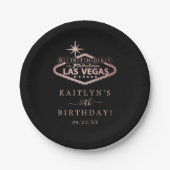 Elegant Las Vegas Geburtstagsparty Pappteller (Vorderseite)