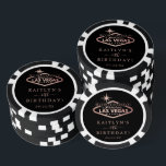 Elegant Las Vegas Geburtstagsparty Pokerchips<br><div class="desc">Feiern Sie stilvoll mit diesen modernen und sehr trendigen Poker-Chips zum Geburtstag von Las Vegas. Dieses Design lässt sich leicht mit Ihrer speziellen Veranstaltungssprache personalisieren und Ihre Gäste werden begeistert sein,  wenn sie diese fantastischen Poker-Chips sehen. Entsprechende Party-Elemente finden Sie in der Auflistung.</div>