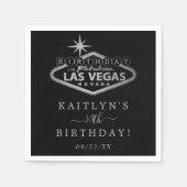 Elegant Las Vegas Geburtstagsparty Serviette (Vorderseite)