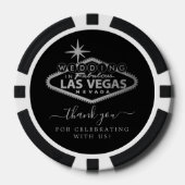 Elegant Las Vegas Hochzeit in Urlaubsort Gefallen Pokerchips (Vorderseite)