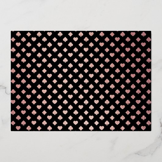 Elegant Las Vegas Wedding Foto Save the Date Real Folieneinladung (Rückseite)