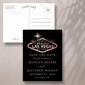 Elegant Las Vegas Wedding speichern das Datum Ankündigungspostkarte