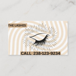 Elegant Lash Artist Business Card Visitenkarte