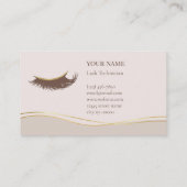 Elegant Lash Technician Loyalty Card Treuekarte (Rückseite)