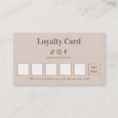 Elegant Lash Technician Loyalty Card Treuekarte (Vorderseite)