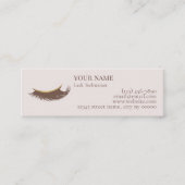 Elegant Lash Technician Thank you Card Treuekarte (Vorderseite)