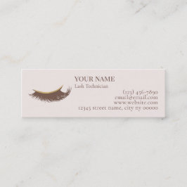 Elegant Lash Technician Thank you Card Treuekarte