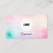 Elegant Lashes Brows Lash Tech Eyelash Visitenkarte (Rückseite)