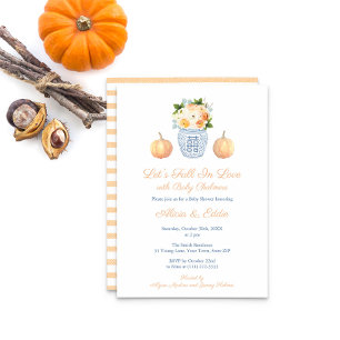Elegant lassen wir in Liebe Pumpkins Kinderdusche Einladung