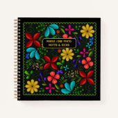Elegant Latin American Folk Floral Checklist Notizblock (Vorderseite)