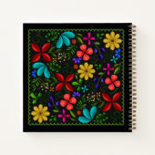 Elegant Latin American Folk Floral Checklist Notizblock (Rückseite)