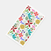 Elegant Latin American Folk Floral Serviette (Ecke)