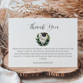 Elegant Laurel Dental Graduation Dankeskarte