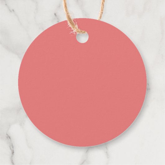 Elegant Laurel Verlasse Skriptinitialen Hochzeit Geschenkanhänger (Rückseite)