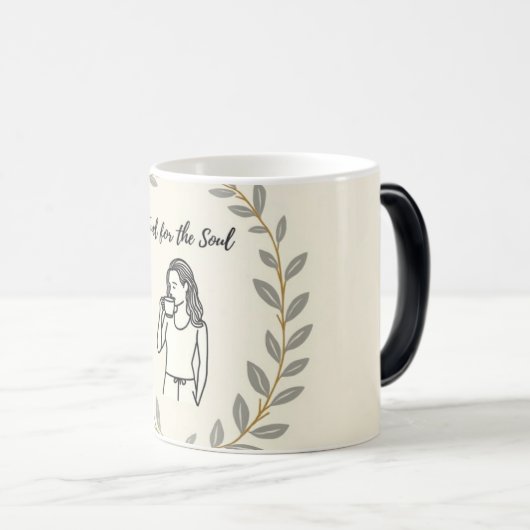 Elegant Laurel Wreath Scripture Tasse (VorderseiteRechts)
