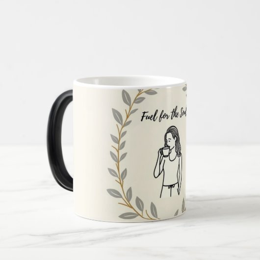 Elegant Laurel Wreath Scripture Tasse (Vorderseite Links)