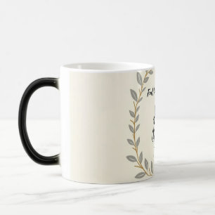 Elegant Laurel Wreath Scripture Tasse