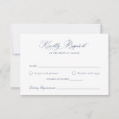 Elegant Laurel Wreath Wedding RSVP Card Einladung (Vorderseite)