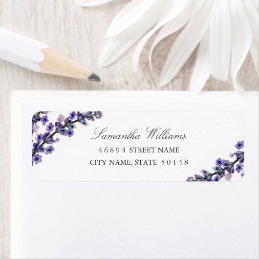 Elegant Lavender Address Labels (Insitu)