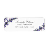 Elegant Lavender Address Labels (Vorne)