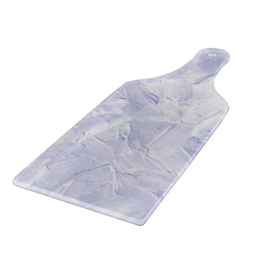 Elegant Lavender And White Paint Pattern Schneidebrett (Ecke)