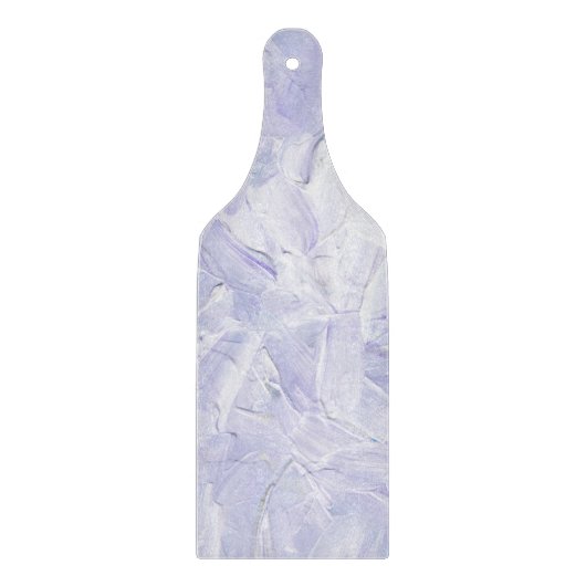 Elegant Lavender And White Paint Pattern Schneidebrett (Vorderseite)