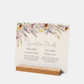 Elegant Lavender, Blush and Cream Wildflowers Acrylschild (Winkel)