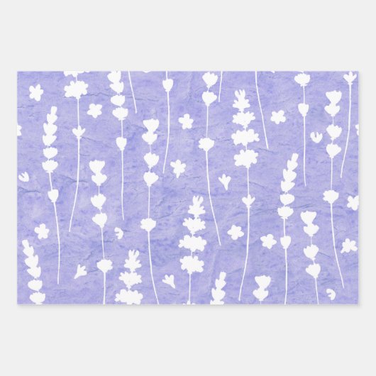 Elegant Lavender Botanical Geschenkpapier Set (Vorderseite 2)