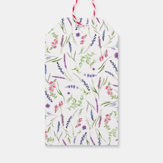 Elegant Lavender Brautparty Danke, Geschenktag Geschenkanhänger (Rückseite)