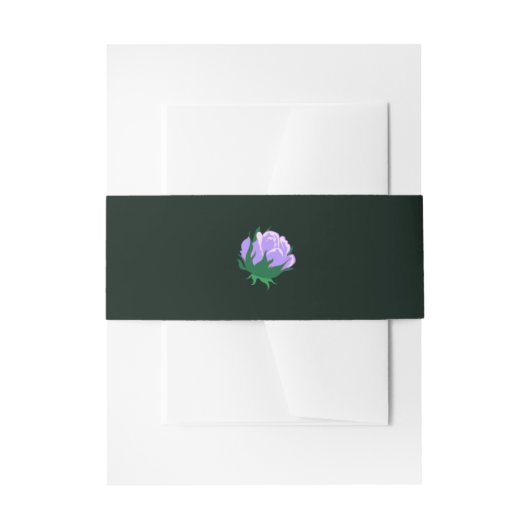 Elegant Lavender Camellia Einladungsbanderole (Vorderseite Beispiel)
