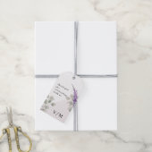 Elegant Lavender Eucalyptus Blätter Wedding Geschenkanhänger (Mit Garn)