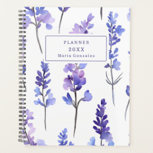 Elegant Lavender Floral 2025 Custom Planer