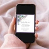 Elegant Lavender Floral Einladung