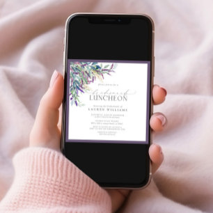 Elegant Lavender Floral Einladung