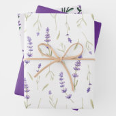 Elegant Lavender Floral Geschenkpapier Set (Beispiel)